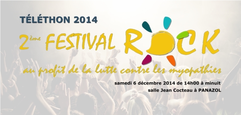 Festival Rock pour le Téléthon 2014 - Panazol