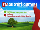 Stages d'été Guitare avec Franck Graziano et Julien Bouvier