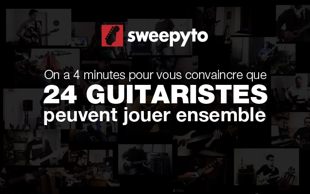 24 Guitaristes de Sweepyto jouent ensemble